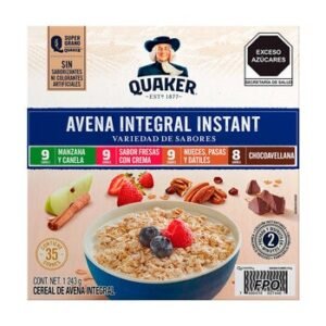 Quaker Avena Integral Instantánea Variedad de Sabores 35 sobres