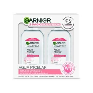 Garnier Agua Micelar Skin Active 2 pzas de 700 ml