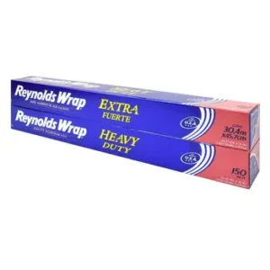 Reynolds Wrap Papel Aluminio Extra Fuerte 2 pzas de 30.4 m x 45.7 cm