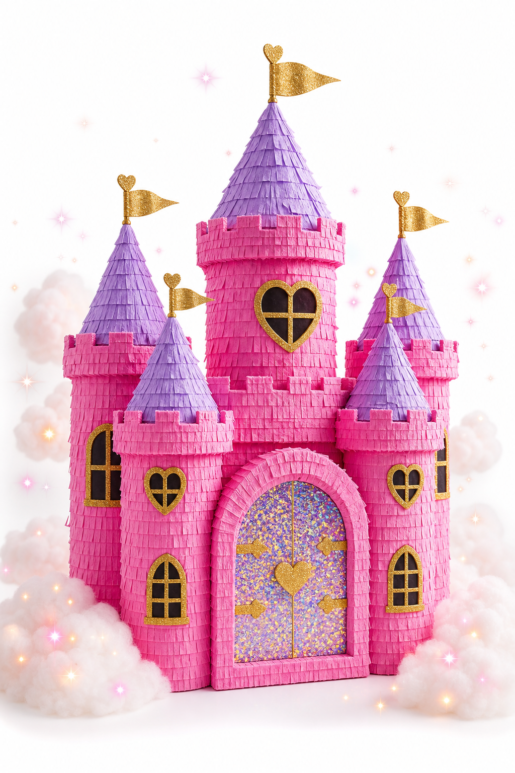 Piñata Princesa Castillo Rosa