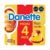 Flan Danette sabor vainilla con caramelo 4 pzas de 100 g c/u