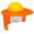 PROTECTOR SOLAR PLEGABLE PARA CASCO NARANJA C/REFL (Truper)
