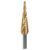 BROCA ESCALONADA TITANIO 13 ESCALONES 1/8′ A 1/2′, (Truper)