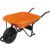 CARRETILLA NARANJA 4.5 FT, LLANTA IMPONCHABLE (Truper)