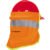 CUBRENUCA PARA CASCO, COLOR NARANJA, 30 CM (Truper)