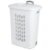Hamper para Ropa Sterilite Calada con Tapas y Ruedas Blanco con Asa 70 Litros