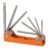 JUEGO DE 8 LLAVES TORX TIPO NAVAJA, CUERPO DE LAMINA, TRUPER