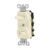 INTERRUPTOR DUPLEX DE PALANCA, STANDARD, MARFIL, VOLTECK