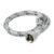 MANGUERA LAVABO/FREGADERO, ACERO INOX. 1/2″ X 1/2″, 40CM