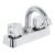 Mezcladora 4´´ lavado, ABS, cuello curvo, hexagonal, BASIC