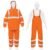 CONJUNTO IMPERMEABLE DOBLE CAPA NARANJA CON REFLEJANTES, M