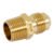 NIPLE TERMINAL DE LATON DE 3/8 X 3/8 FOSET