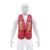 CHALECO DE SEGURIDAD CON CINTAS REFLEJANTES, ROJO, PRETUL