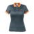 PLAYERA TIPO POLO GRIS PARA DAMA TALLA CH