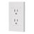 PLACA ARMADA CONTACTO DUPLEX 3 MODULOS ESPAÑOLA BLANCO TRUPER