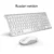 Teclado y ratu00f3n inalu00e1mbricos ergonu00f3micos delgado