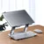 Soporte laptop tablet aluminio ajustable hasta 17 pulgadas