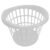 Cesta para Ropa Plastic Trends Tulipan 28 L Blanco