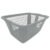 Cesta Calada Plastic Trends Modelo Gardenia 42 Litros Color Gris