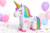 Piñata Unicornio Arcoíris