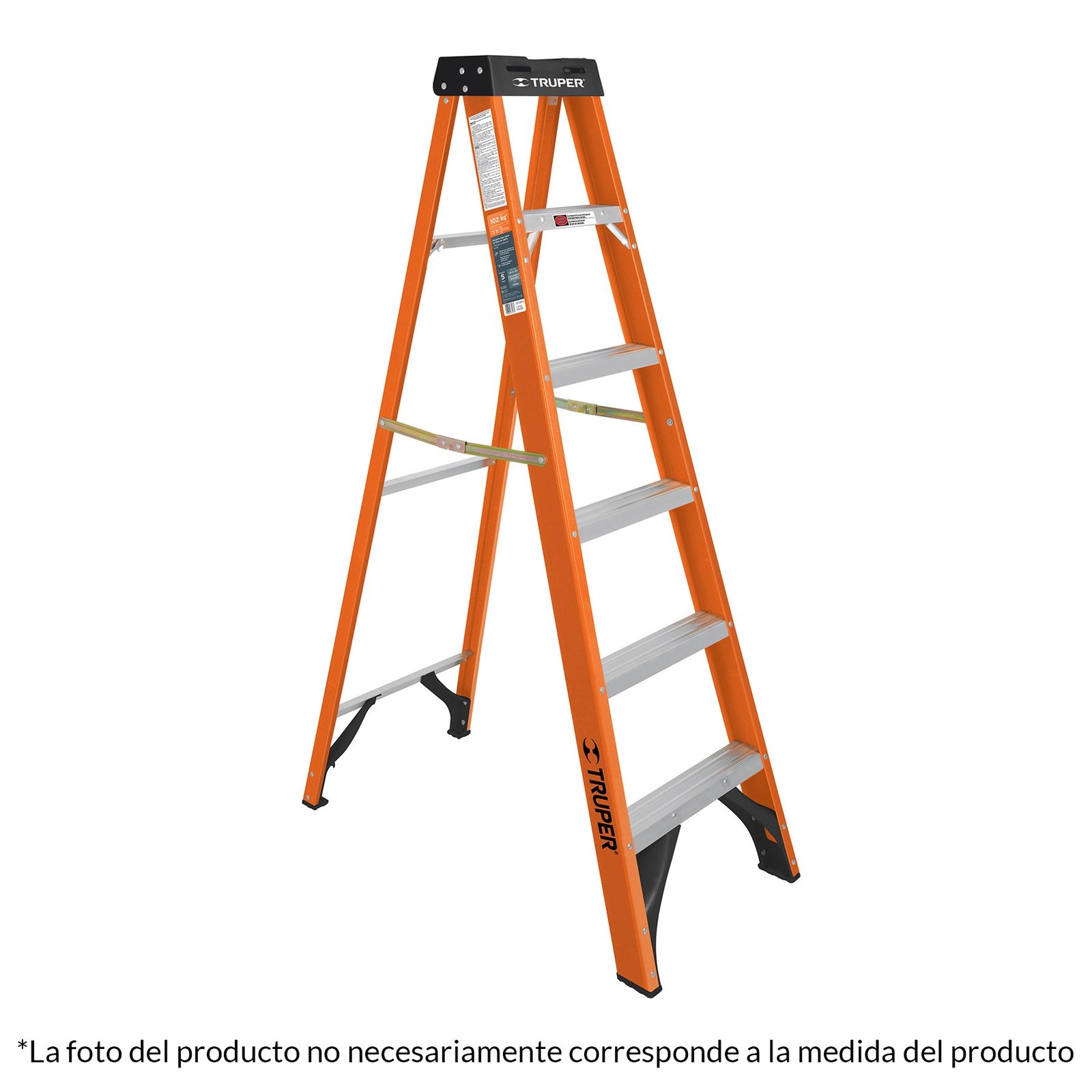 ESCALERA DE TIJERA, TIPO LL, 7 PELDAÑOS, FIBRA DE (Truper)