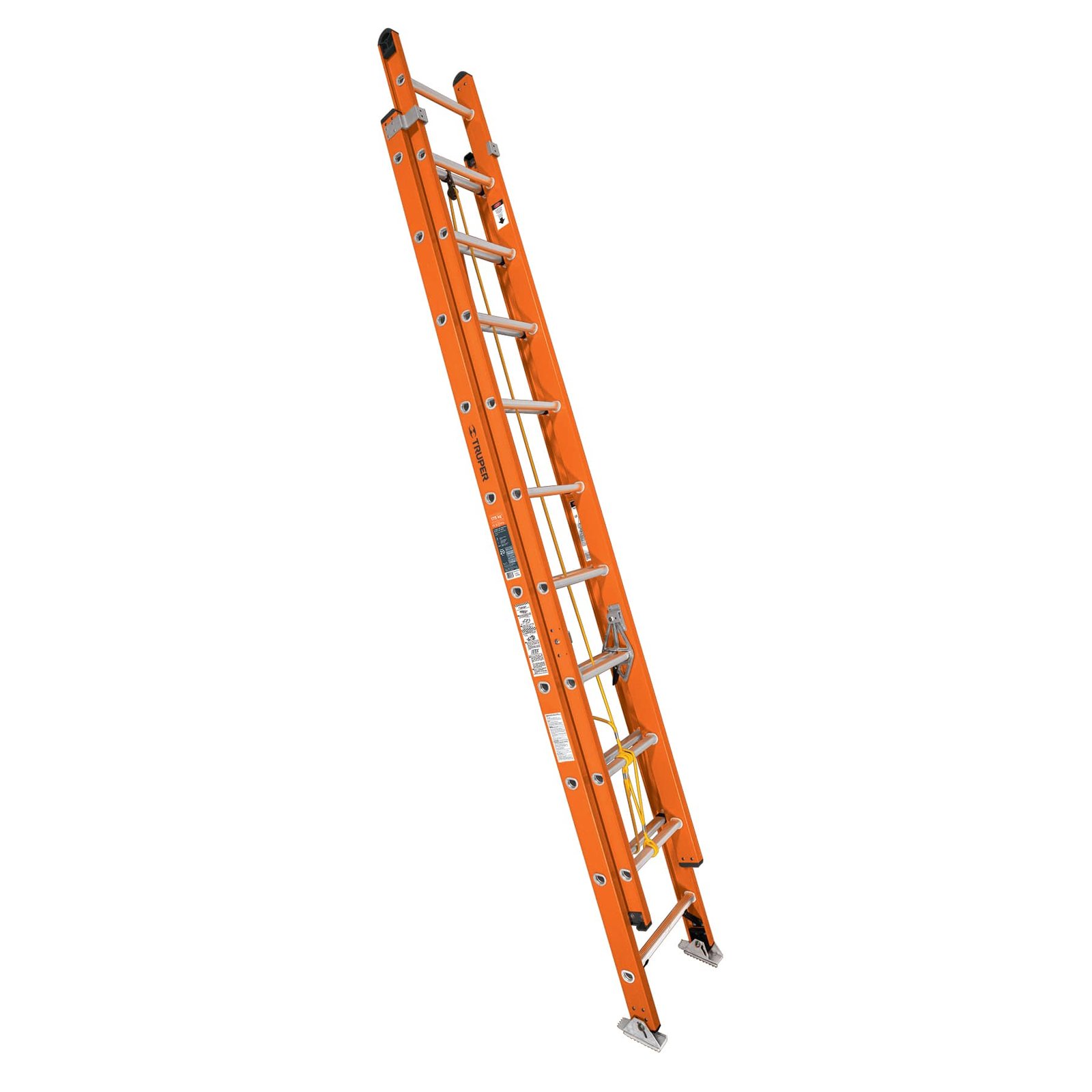ESCALERA DE EXTENSIÓN, TIPO II, 28 PELDAÑOS, FIBRA (Truper)