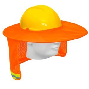 PROTECTOR SOLAR PLEGABLE PARA CASCO NARANJA C/REFL (Truper)