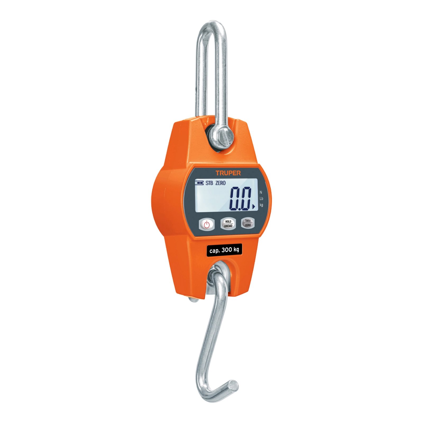 BÁSCULA CAPACIDAD 300 KG ELECTRÓNICA COLGANTE, TRU (Truper)