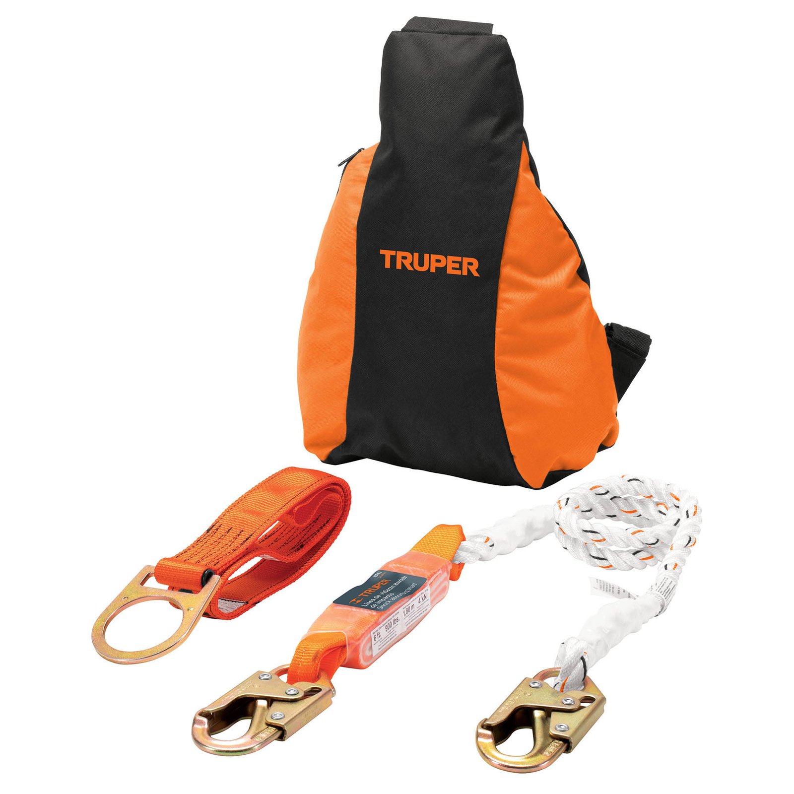 KIT CONTRA CAÍDAS, ARNÉS DE UN ANILLO, ANSI (Truper)