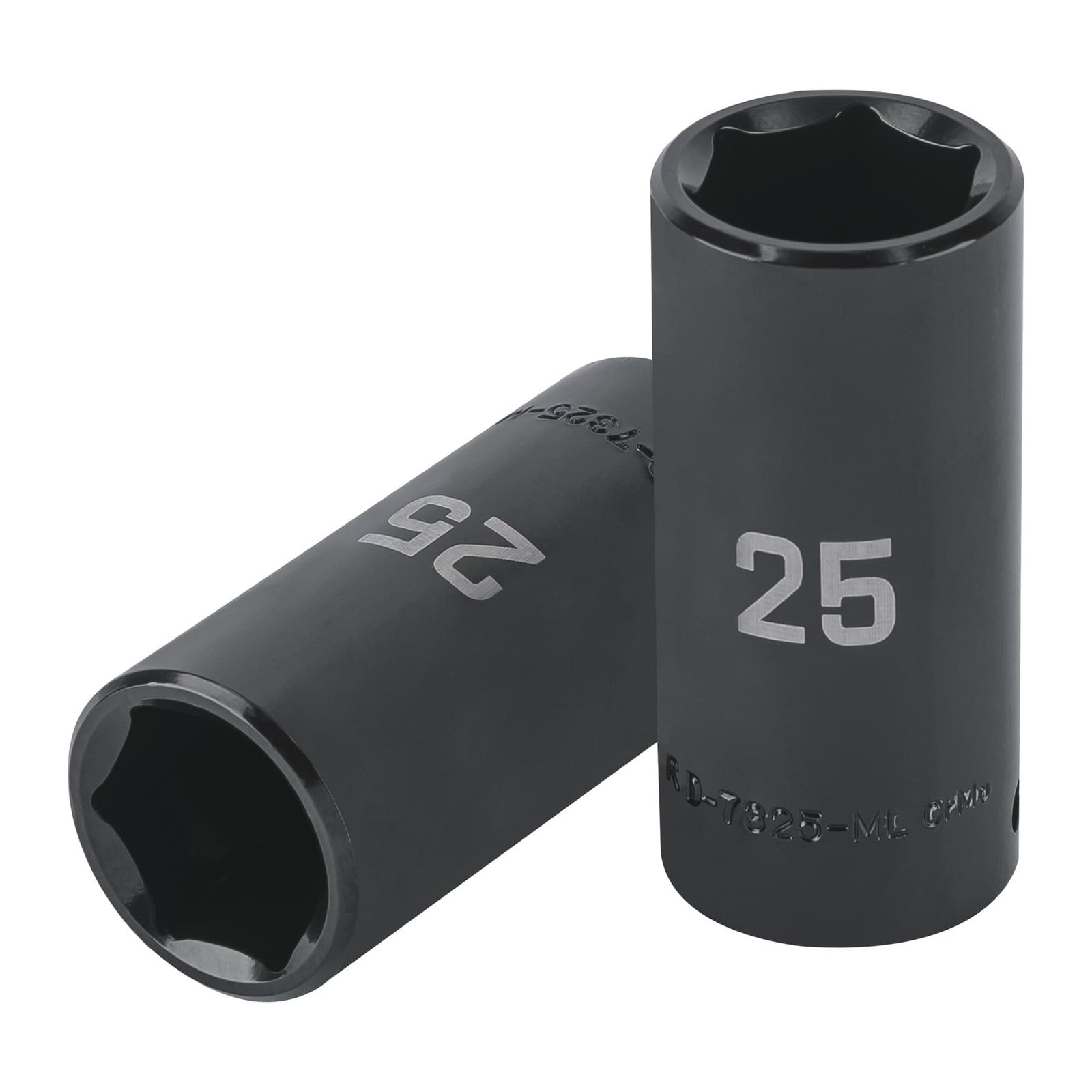 DADO LARGO IMPACTO DE 25 MM, 6 PUNTAS, CUADRO 1/2′ (Truper)