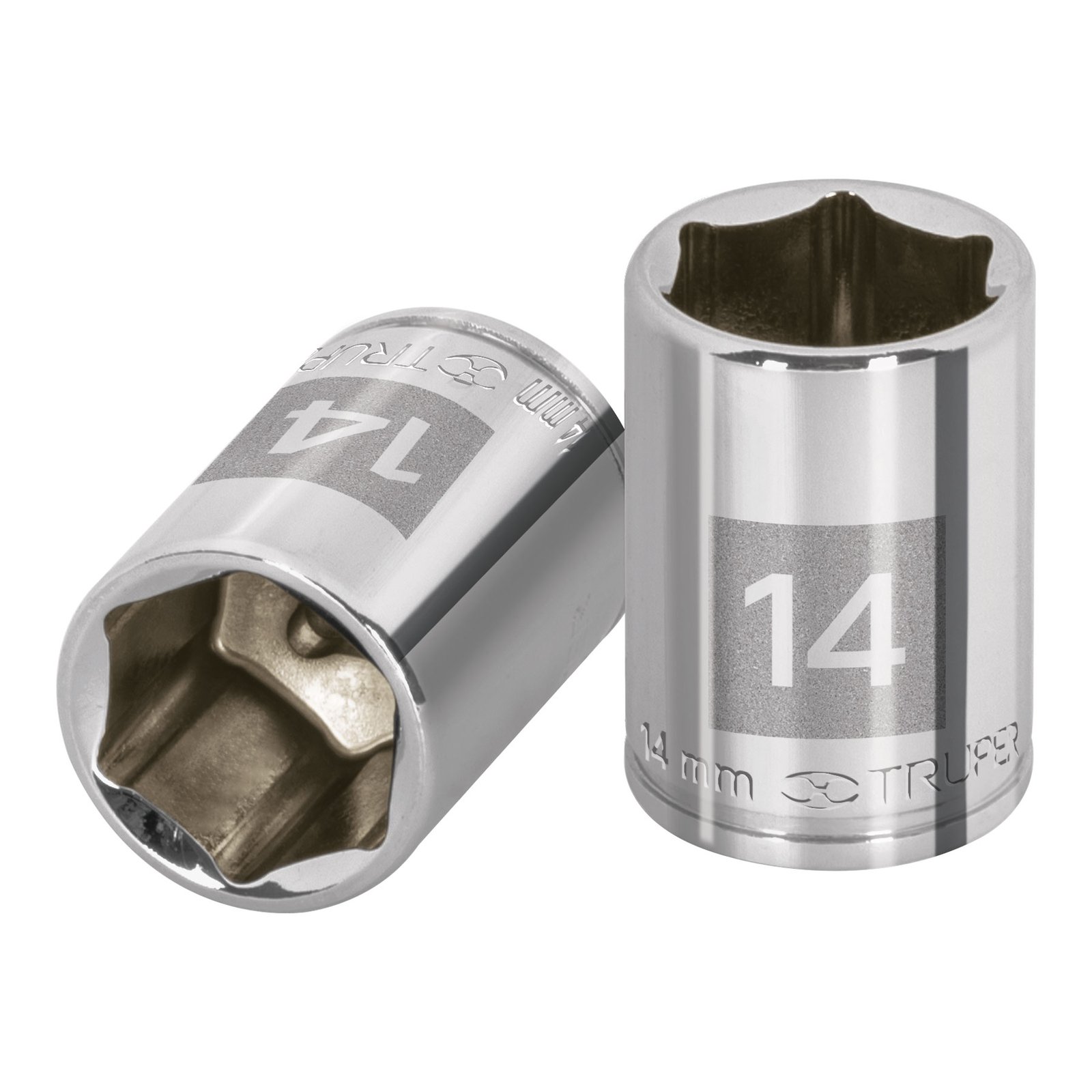 DADO DE 14 MM, 6 PUNTAS, CUADRO 1/4′, TRUPER (Truper)