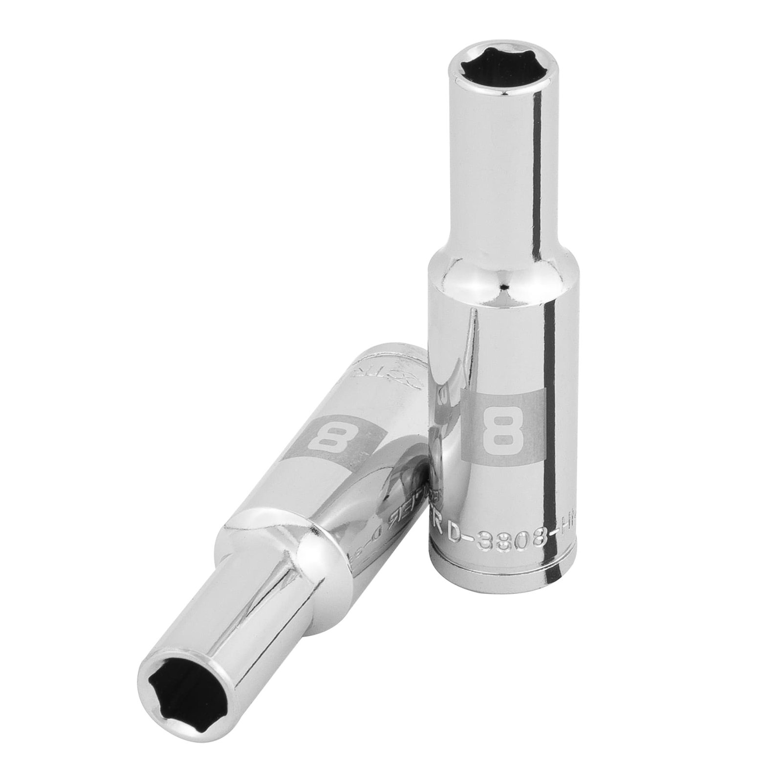 DADO LARGO DE 8 MM, 6 PUNTAS, CUADRO 3/8′, TRUPER (Truper)