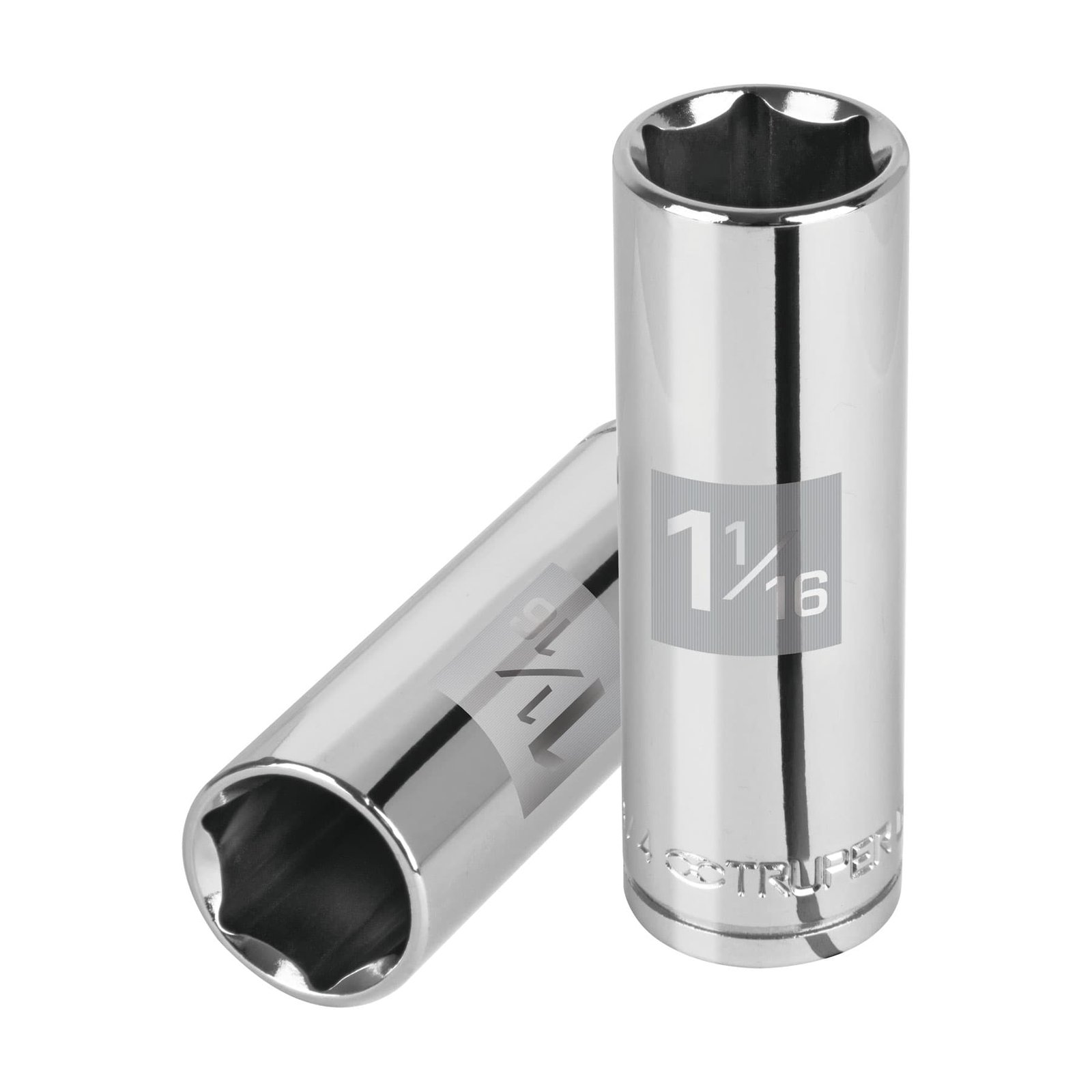 DADO LARGO DE 1-1/4′, 6 PUNTAS, CUADRO 1/2′, TRUPE (Truper)