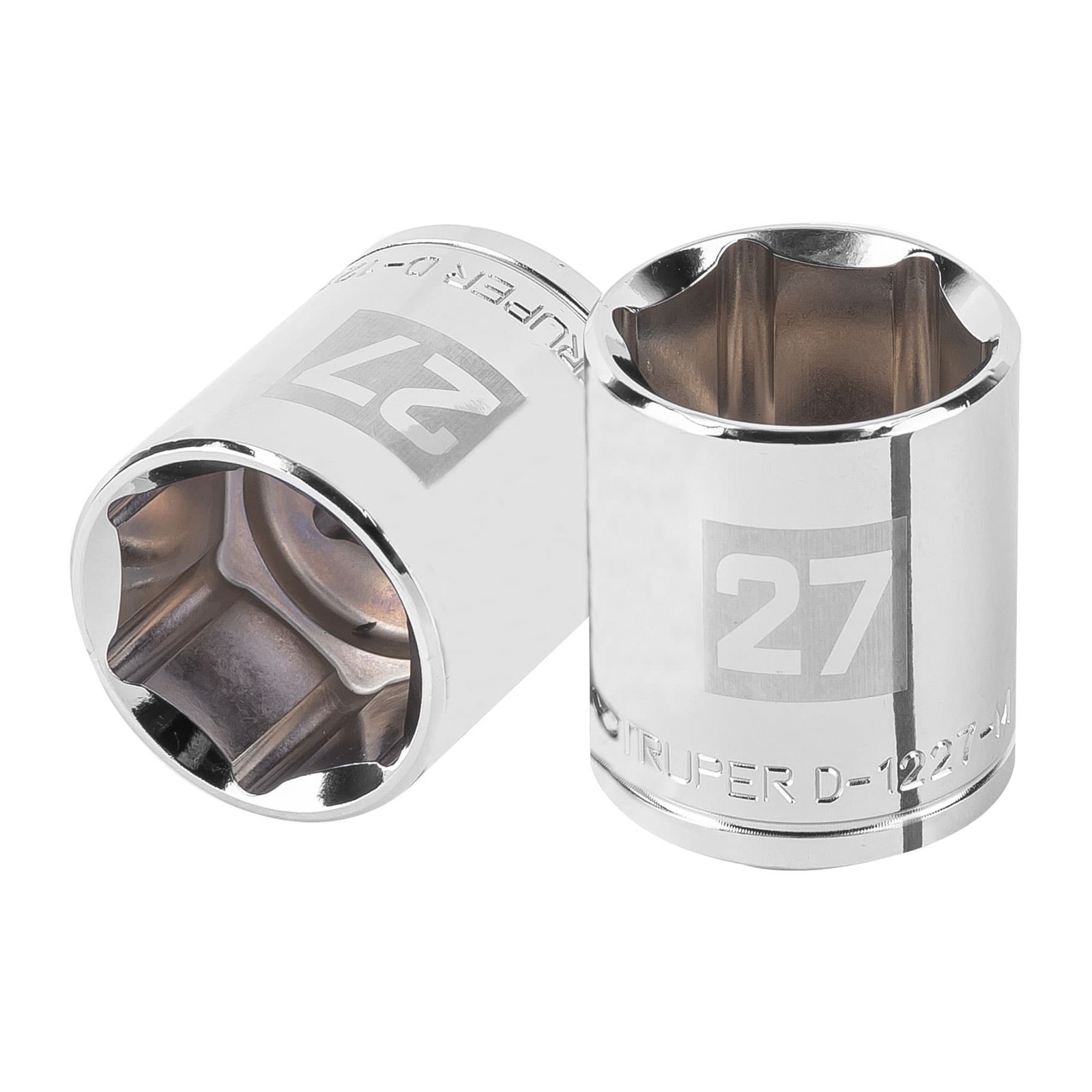 DADO DE 27 MM, 6 PUNTAS, CUADRO 1/2′, TRUPER (Truper)