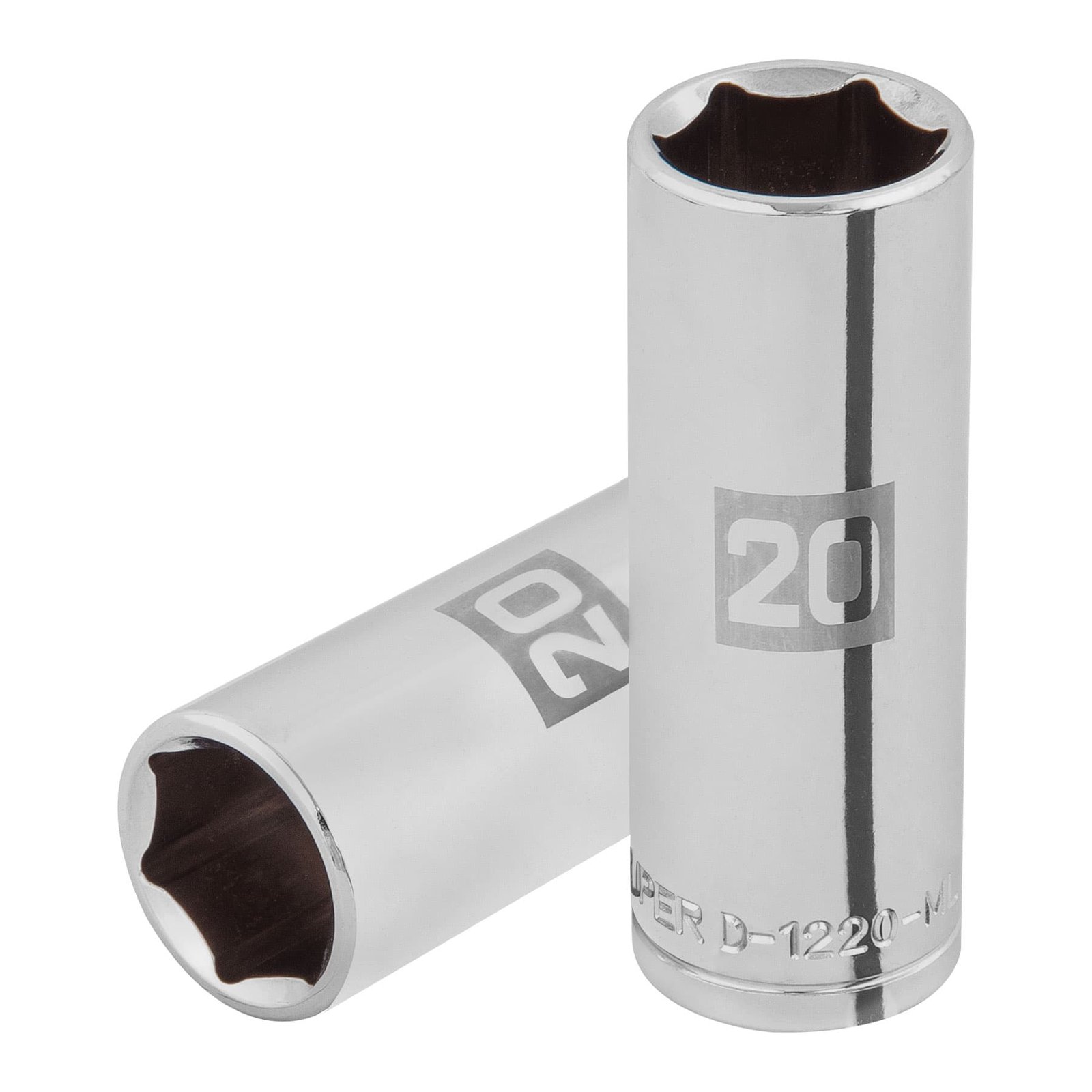 DADO LARGO DE 20 MM, 6 PUNTAS, CUADRO 1/2′, TRUPER (Truper)