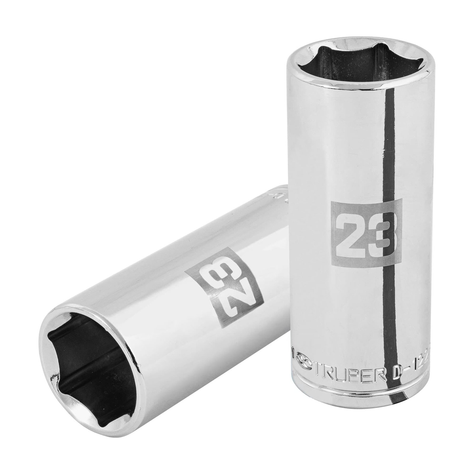 DADO LARGO DE 23 MM, 6 PUNTAS, CUADRO 1/2′, TRUPER (Truper)
