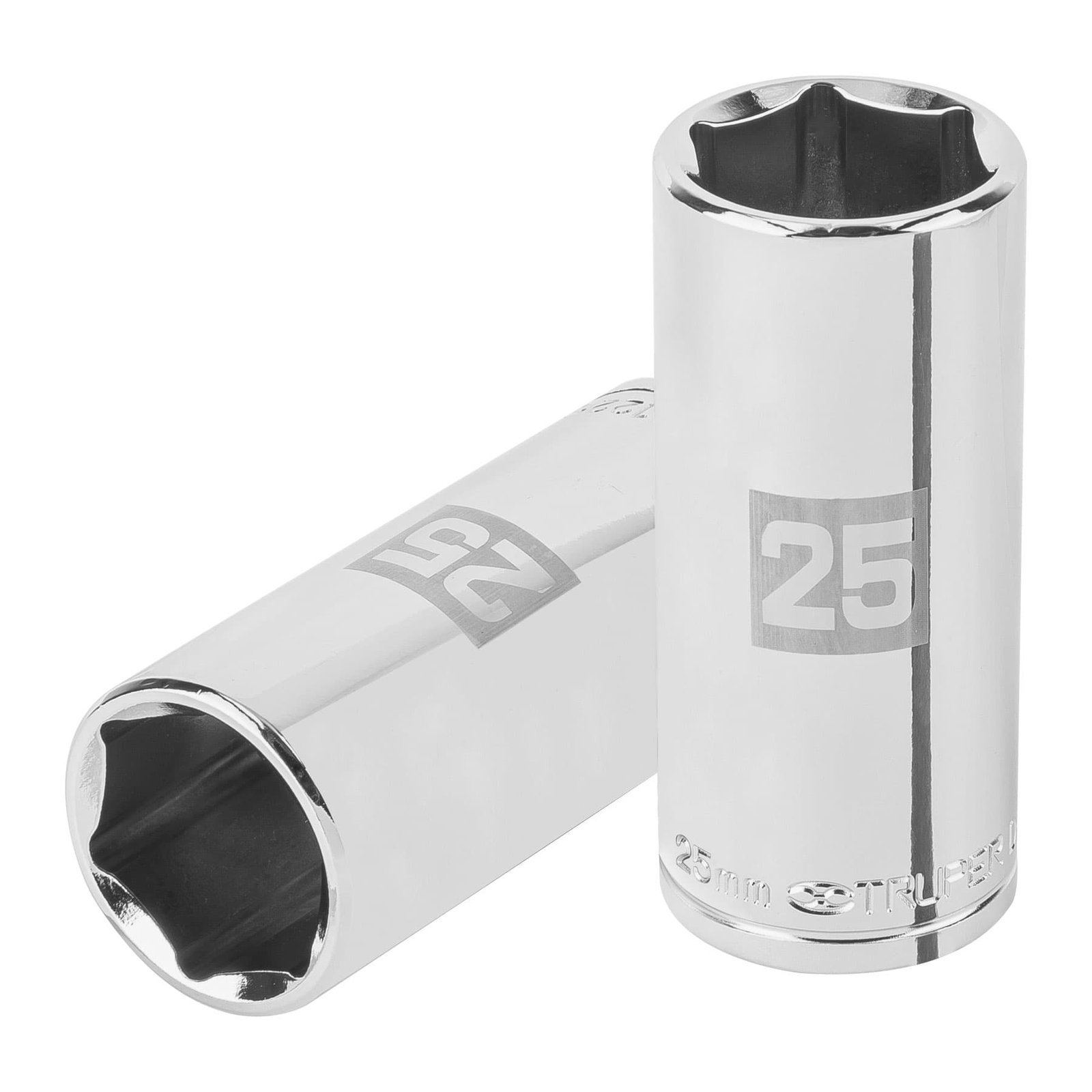 DADO LARGO DE 25 MM, 6 PUNTAS, CUADRO 1/2′, TRUPER (Truper)