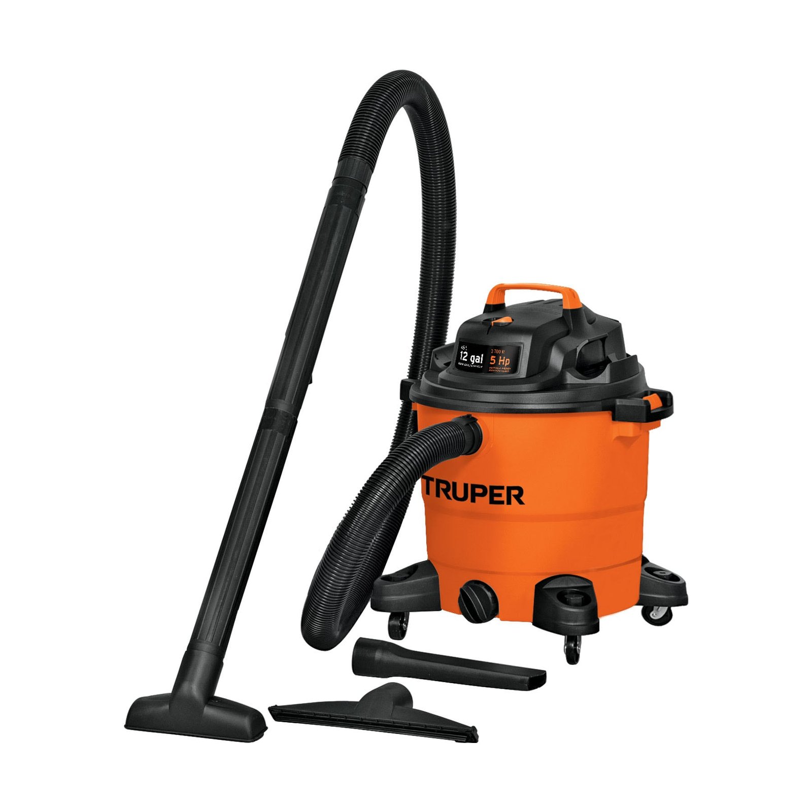 ASPIRADORA DE SÓLIDOS Y LÍQUIDOS DE 12 GAL, PLÁSTI (Truper)