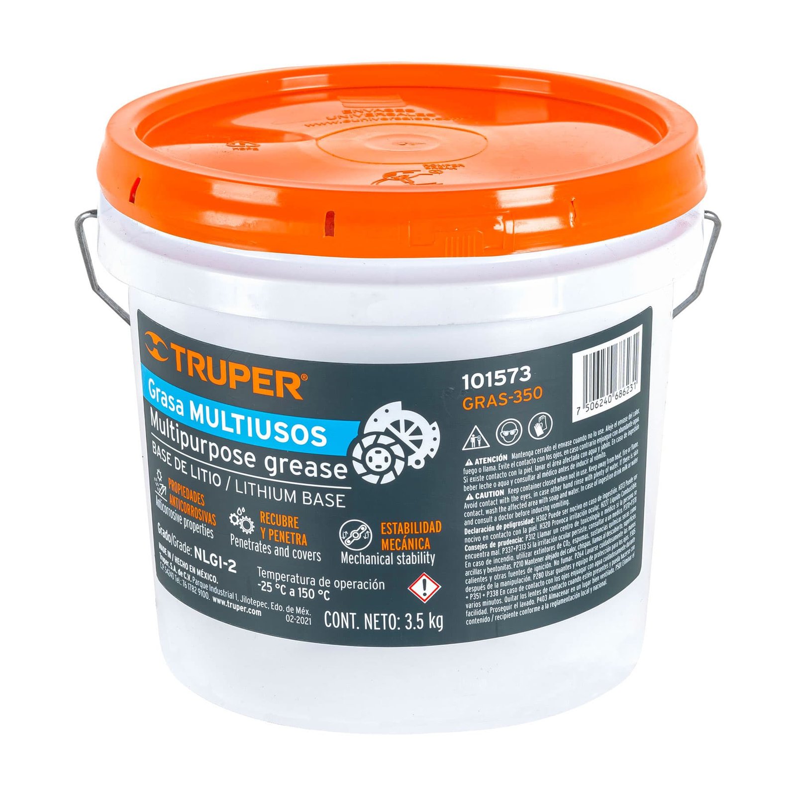 GRASA DE LITIO MULTIUSOS 3.5 KG (Truper)