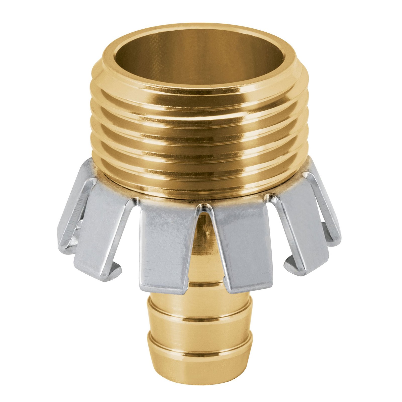 CONEXIÓN DE MANGUERA CON GARRA 1/2′, MACHO (Truper)