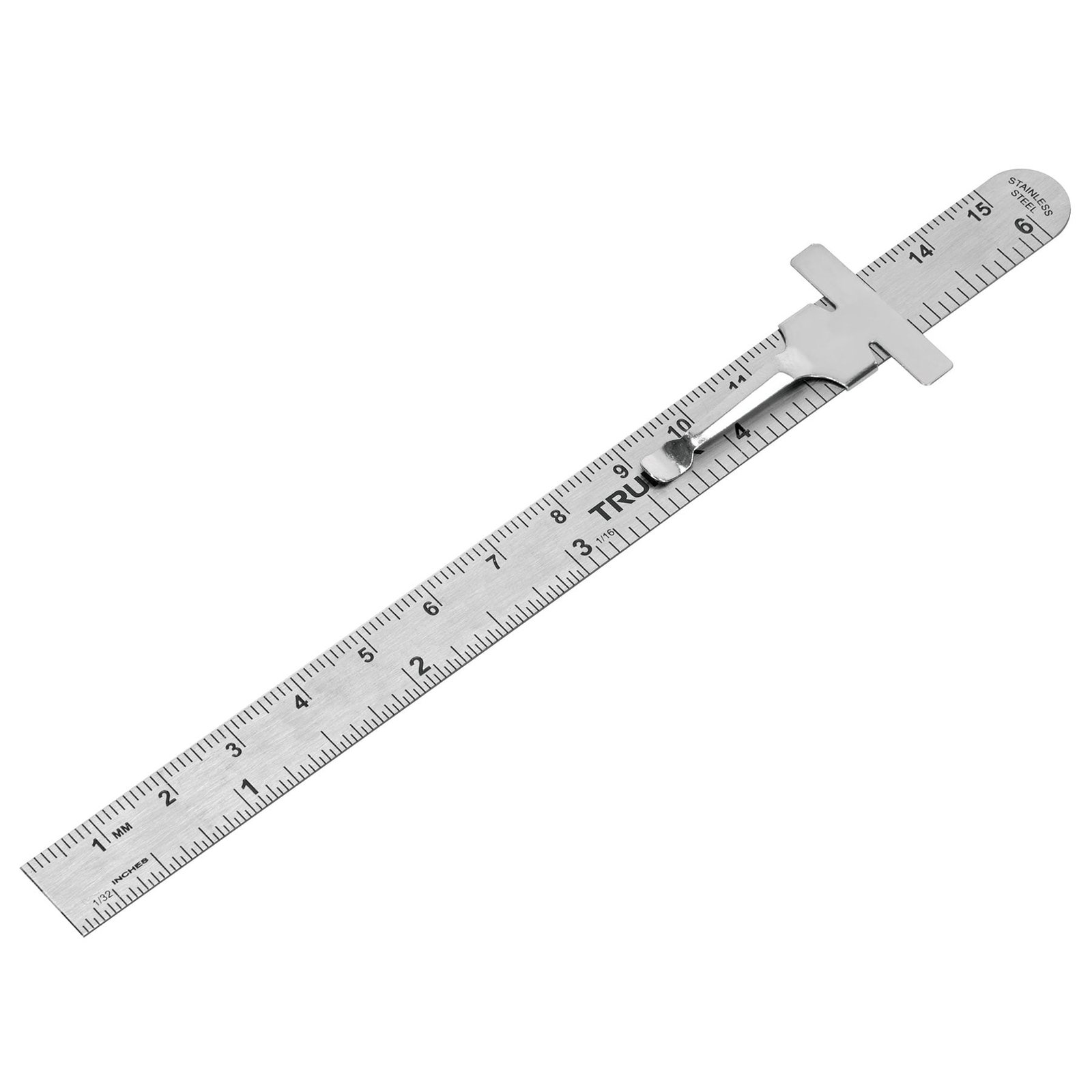REGLA DE ACERO INOXIDABLE DE BOLSILLO, 15 CM (Truper)