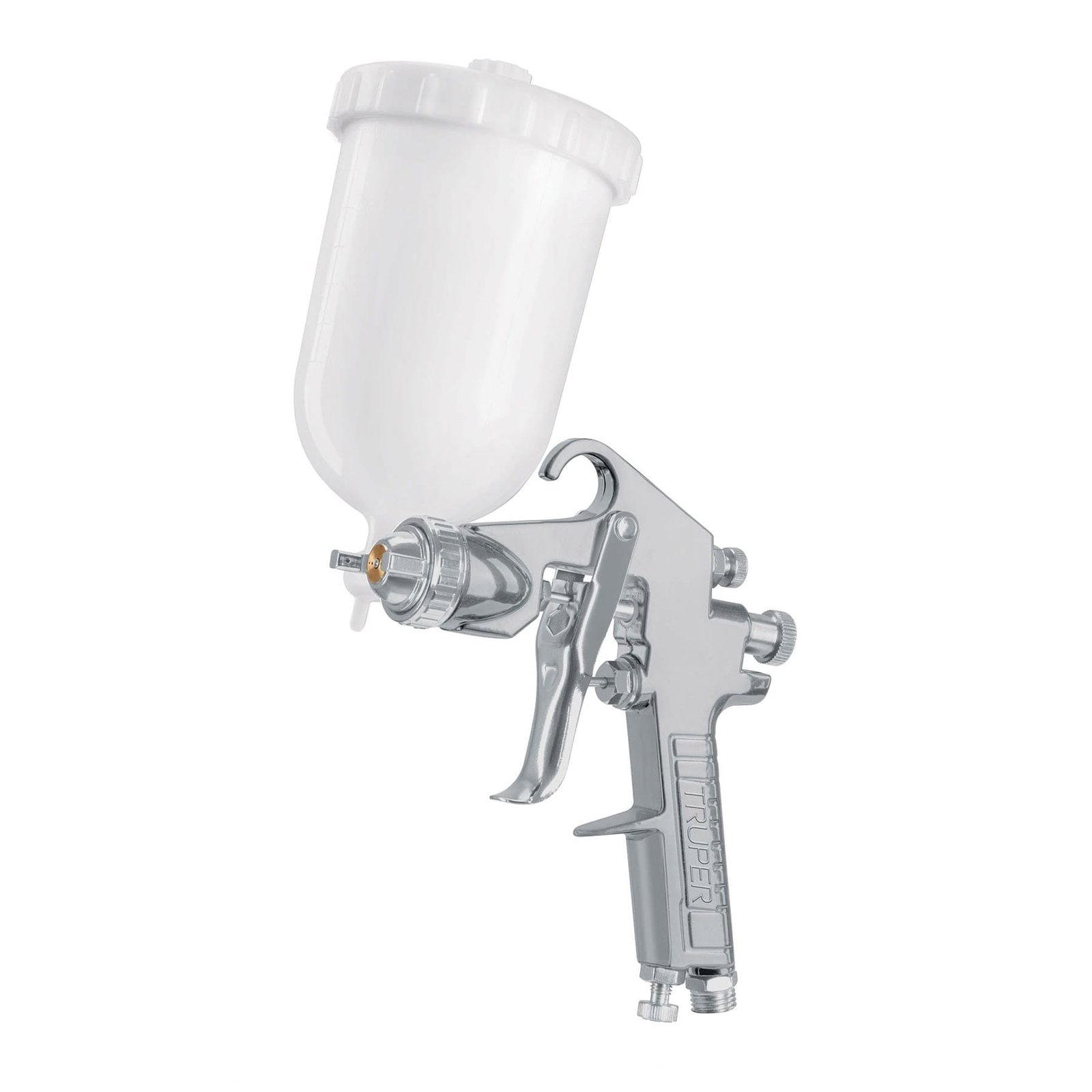 PISTOLA P/PINTAR GRAVEDAD LVMP, VASO PLÁSTICO, BOQ (Truper)