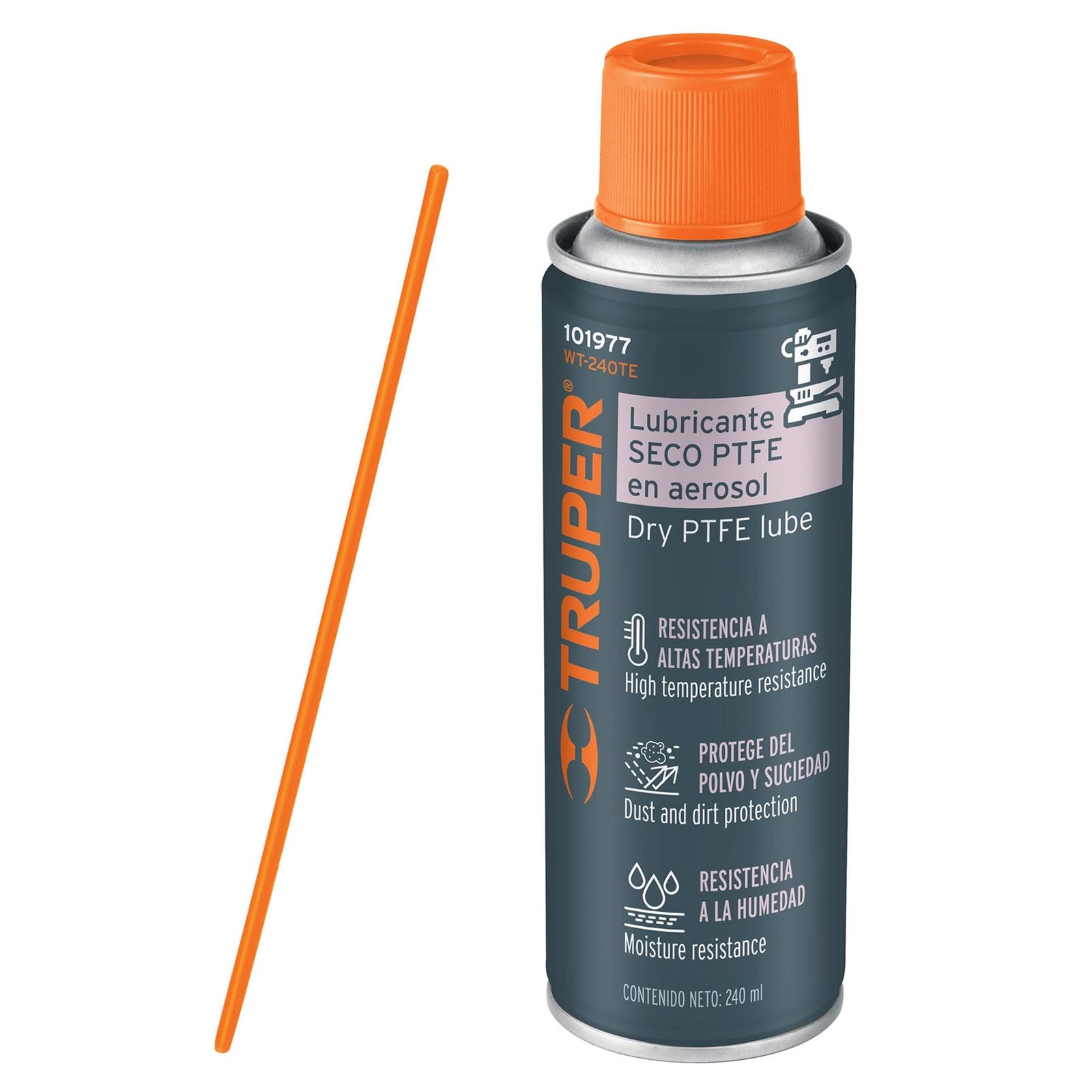 LUBRICANTE SECO PTFE EN AEROSOL 240 ML (Truper)