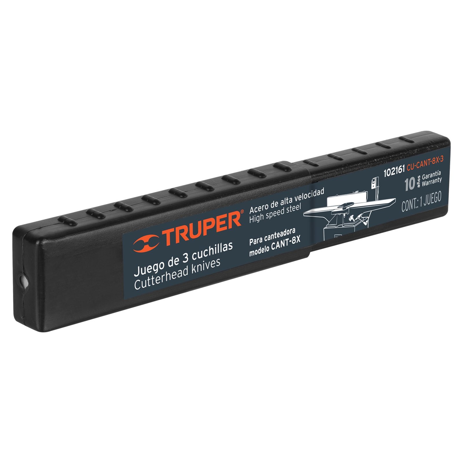 CAJA CON 3 CUCHILLAS PARA CANTEADORA CANT-8X, TRUP (Truper)