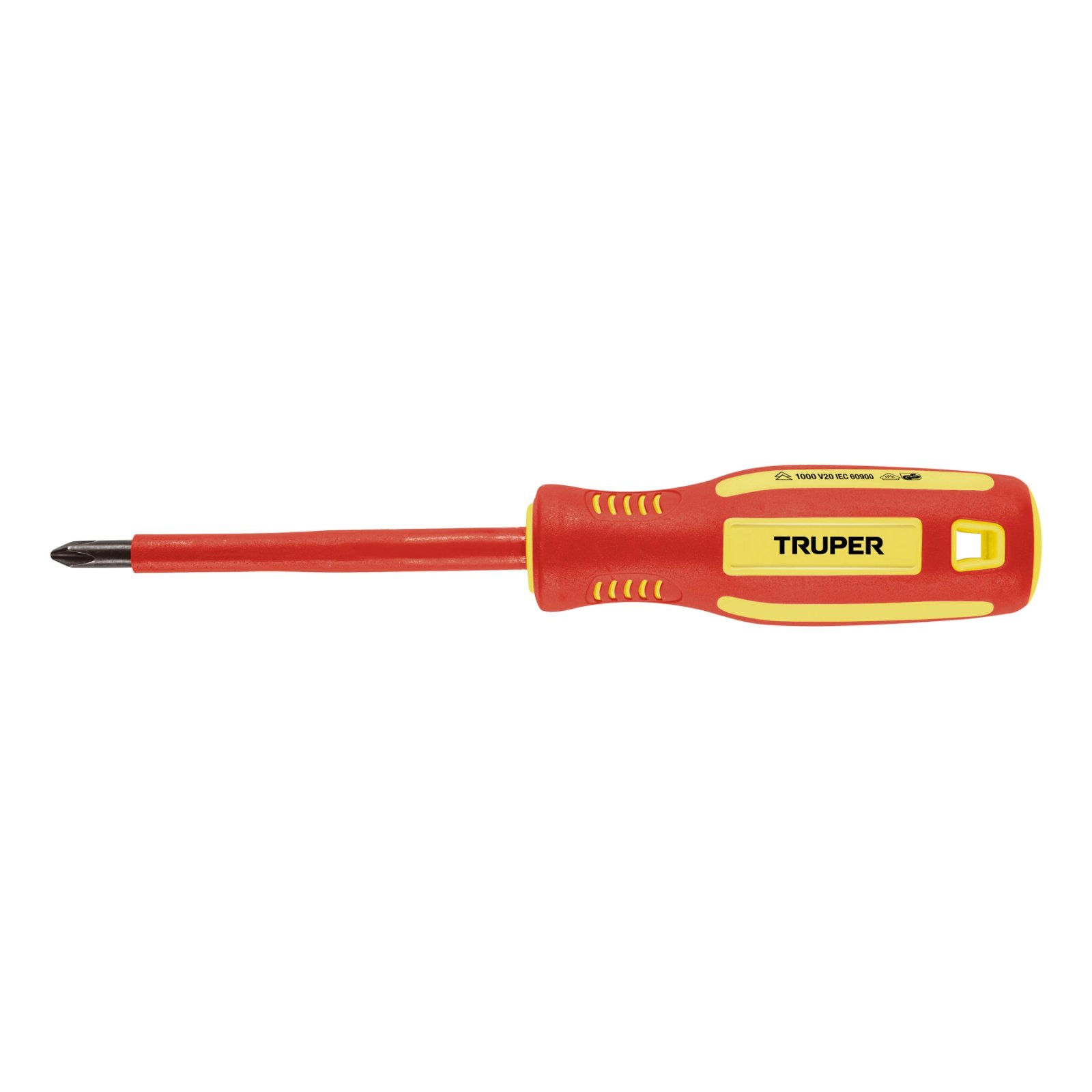 DESARMADOR DIELÉCTRICO DE CRUZ 1/4′ X 4′, TRUPER (Truper)