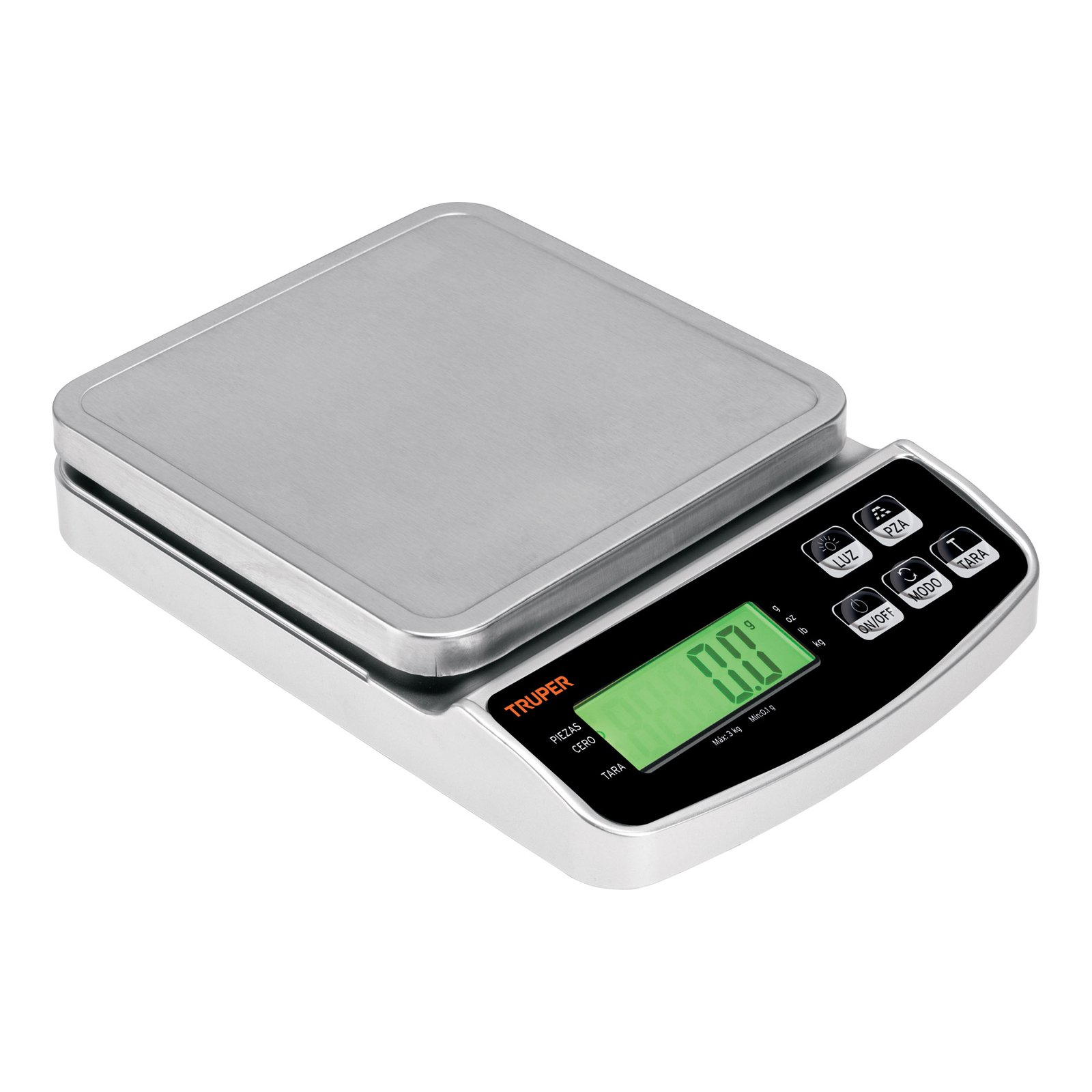 BÁSCULA DIGITAL DE PRECISIÓN, 3KG, TRUPER (Truper)