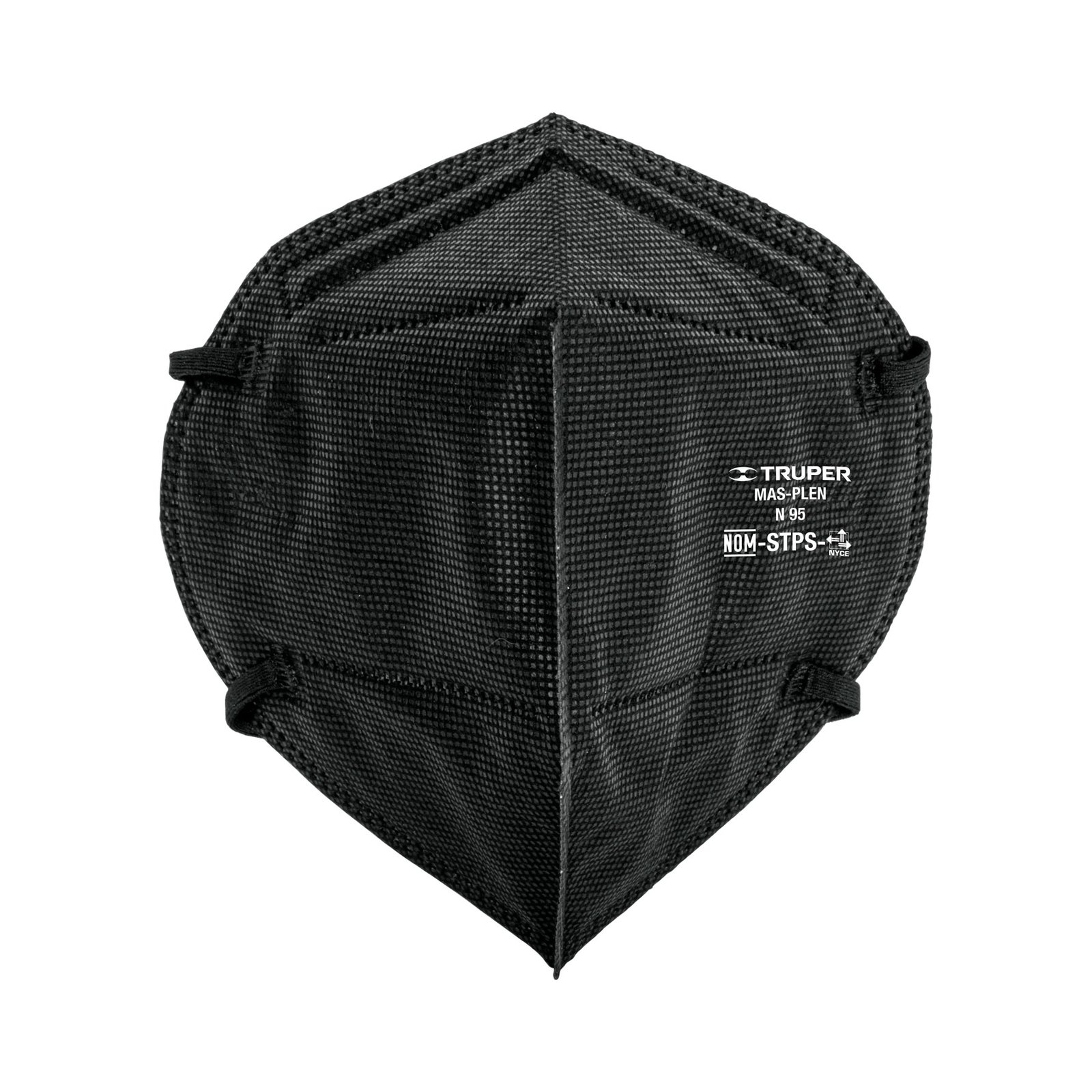 RESPIRADOR PLEGABLE N95 NEGRO PARA POLVOS Y PARTÍC (Truper)