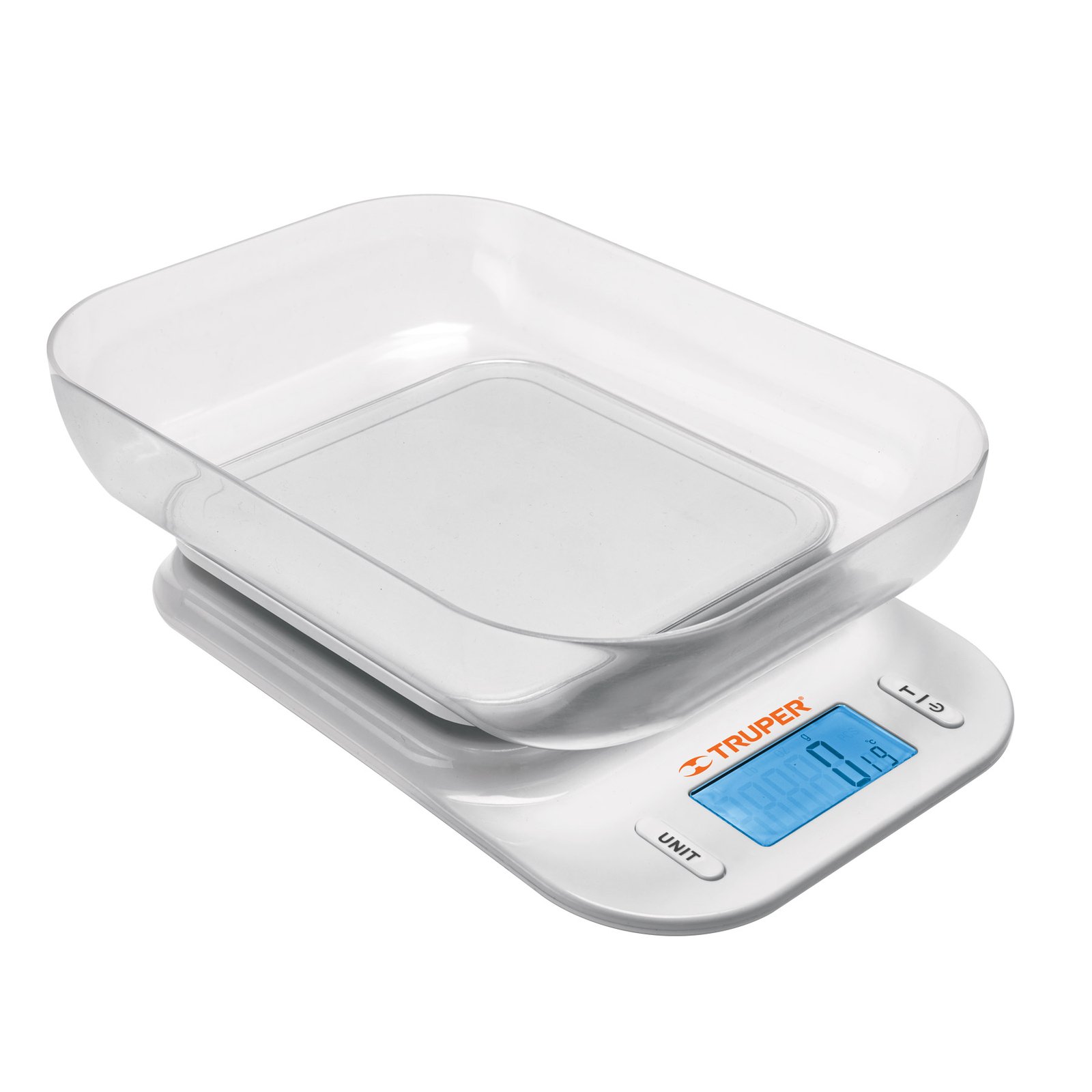 BÁSCULA DIGITAL CON TAZÓN PARA COCINA, 5KG, TRUPER (Truper)