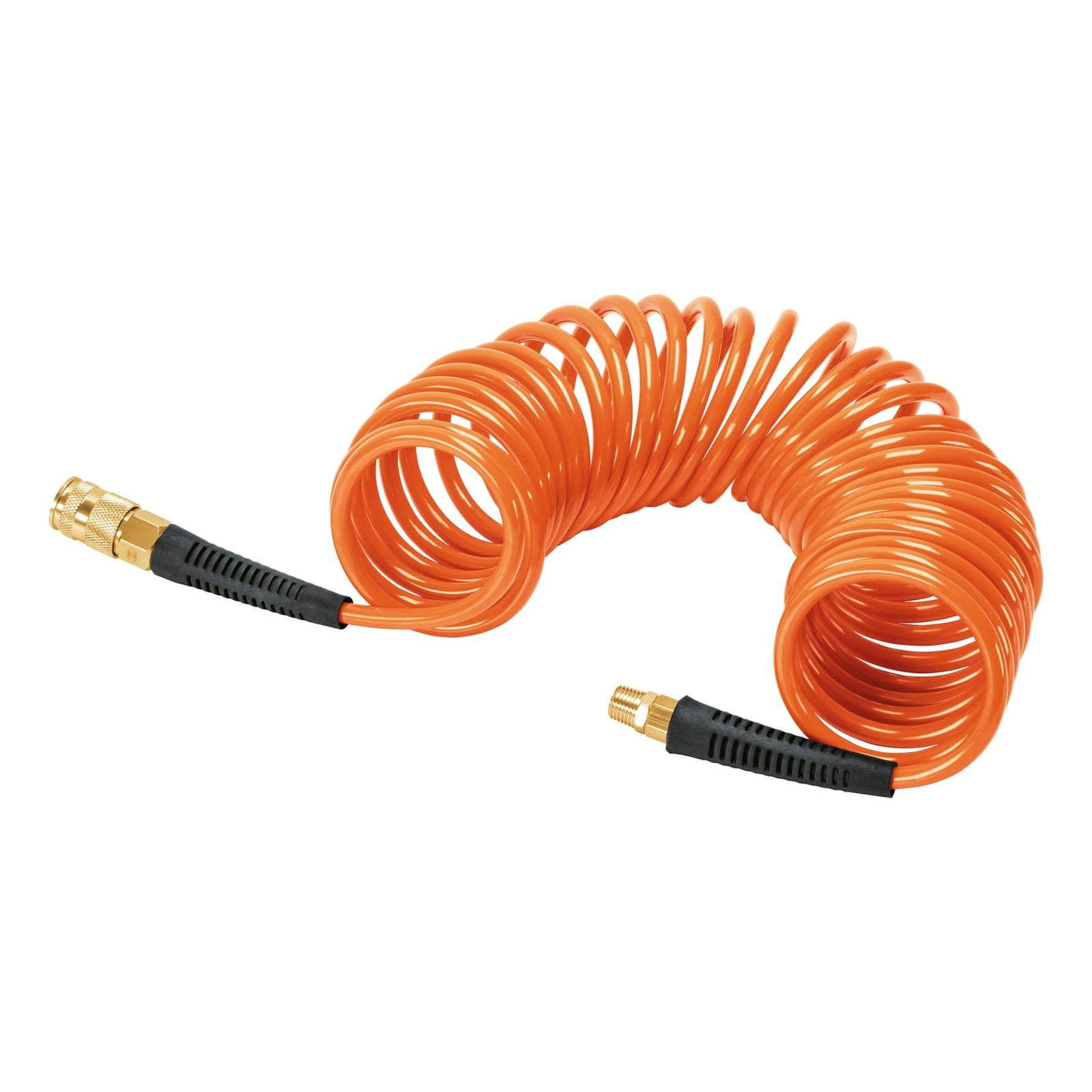 MANGUERA TIPO RESORTE PARA COMPRESOR, 7.6 M X 1/4′ (Truper)