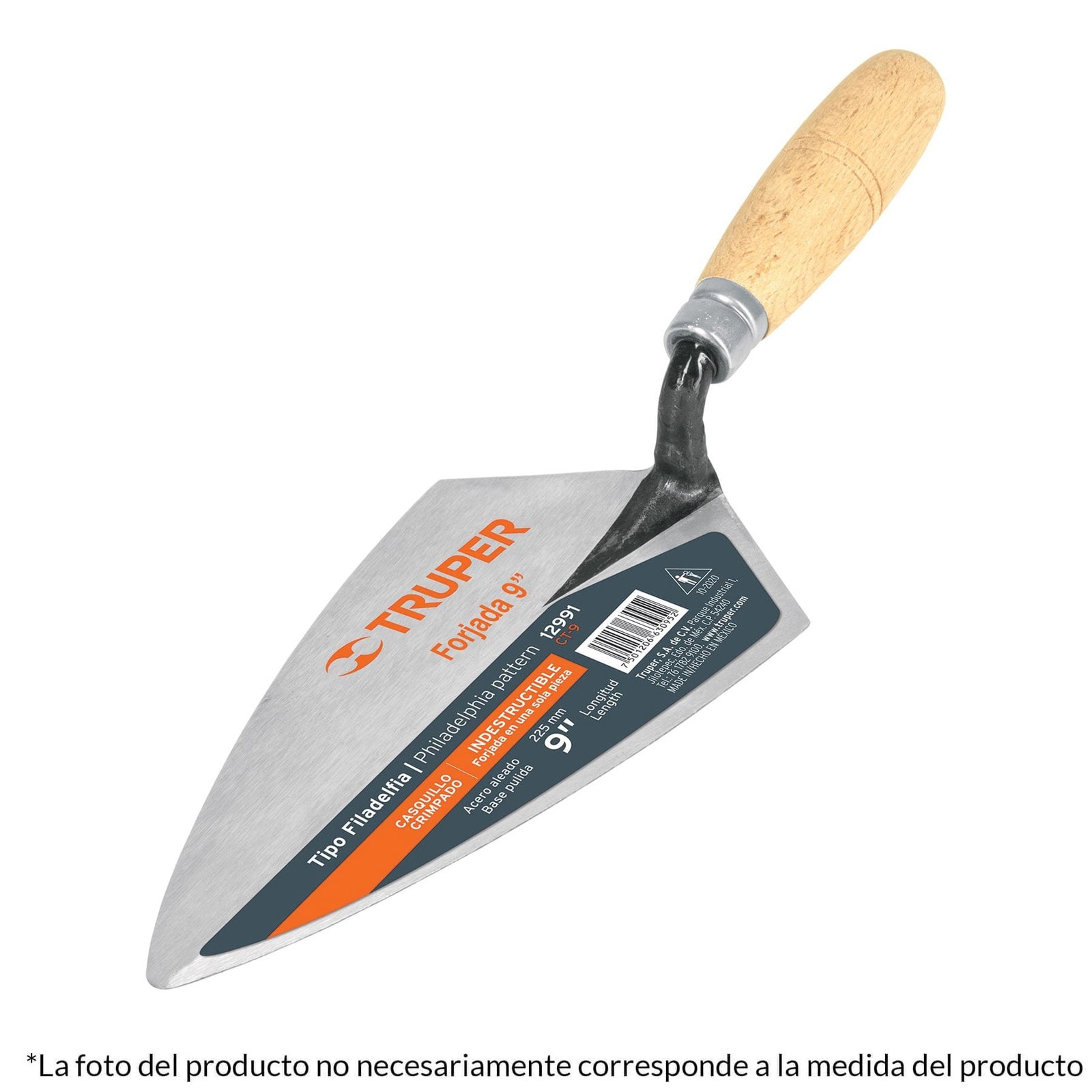 CUCHARA PARA ALBAÑIL, TIPO FILADELFIA 7′, TRUPER (Truper)